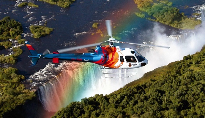 Helicopter Ride Over Victoria Falls